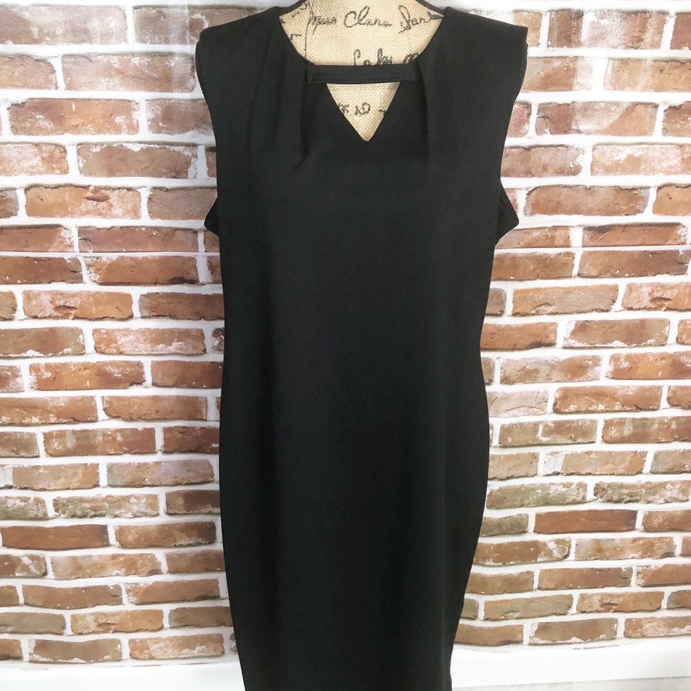 Lori Michaels Missy Black Sleeveless Dress Size XL